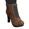 Leopard Print Heel Boots