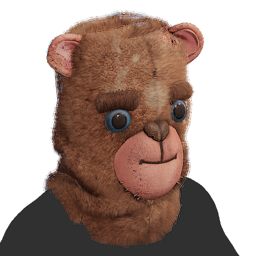Valentines Bear Head 2025
