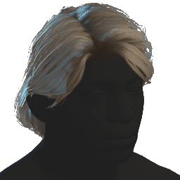 Side Parting Tied Hair