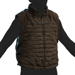 Puffer Gilet Brown