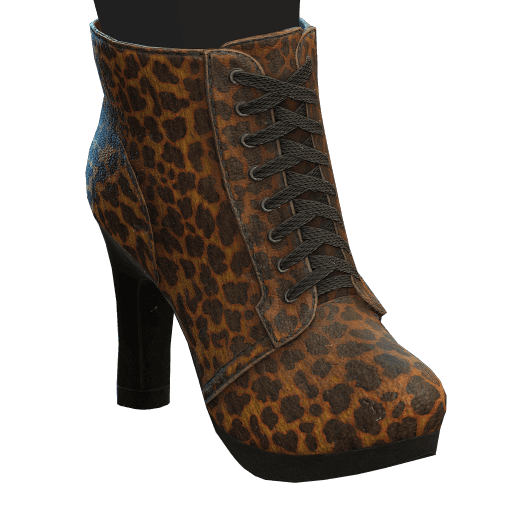 Leopard Print Heel Boots